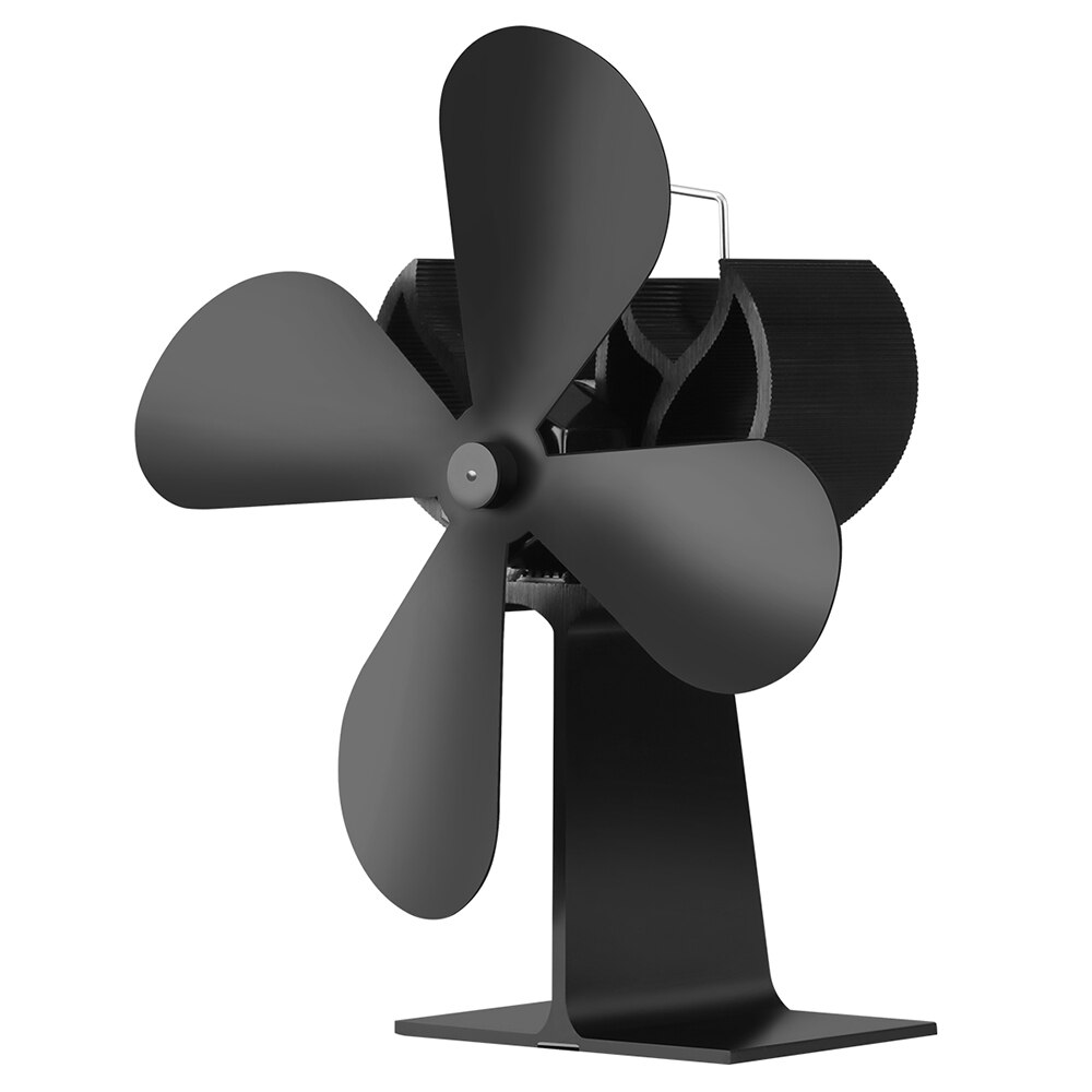 Geen Elektronische Nodig 4-Blade Warmte Aangedreven Kachel Fan Haard Fan Hout Brandende Fan Milieuvriendelijke Voor Efficiënte Warmteverdeling