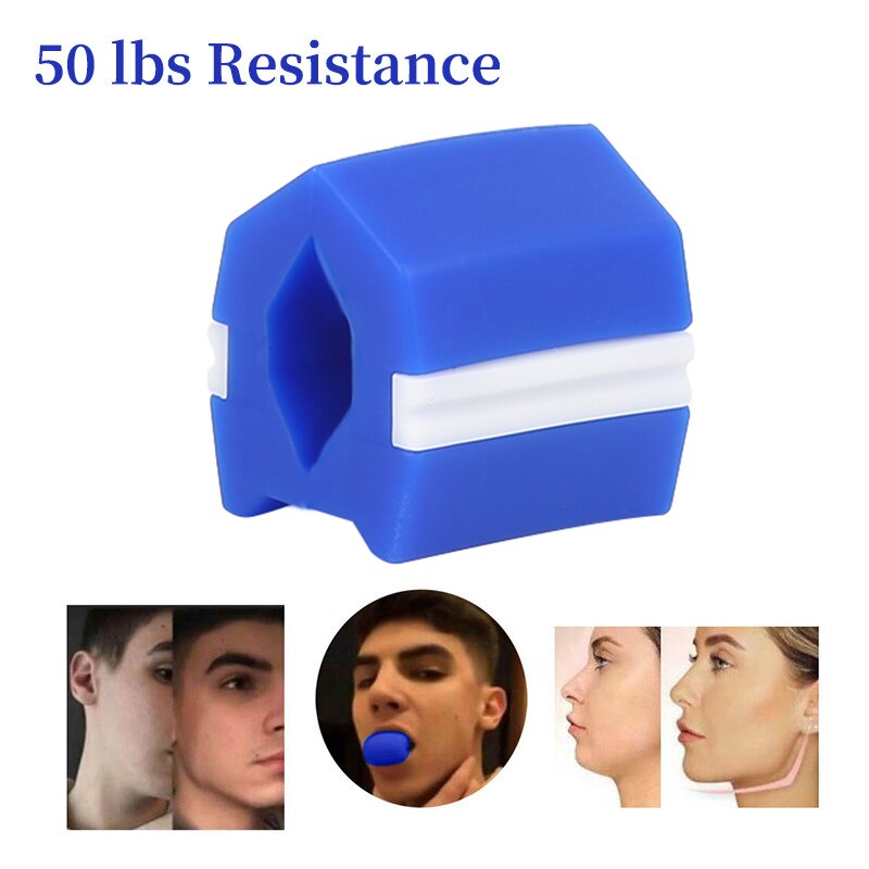 1PC Silicone Jaw Trainer Face Muscle Exerciser Chin Shaper Cheek Slimming Face-lift artifact Chewing Ball Chew Bite Trainer