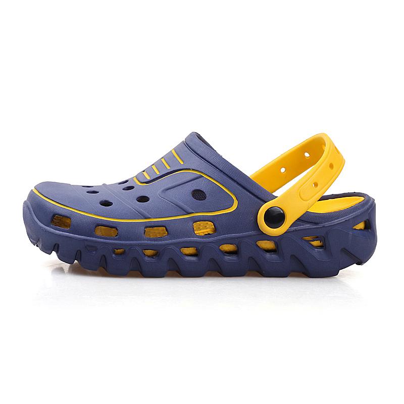 Originele Tuin Slippers Band Sneldrogend Water Schoenen Mannen Jelly Sport Zomer Strand Aqua Slipper Outdoor Sandalen Muilezels Schoenen: Blauw / 7.5