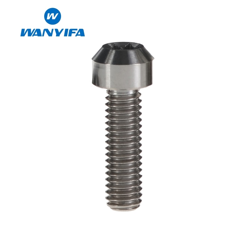 Wanyifa titanium ti -pultti  m6 x 10 15 20 25 30 35 40 50 60 65 80mm ti torx -kantaruuvi polkupyörän moottoripyörän muunnososiin