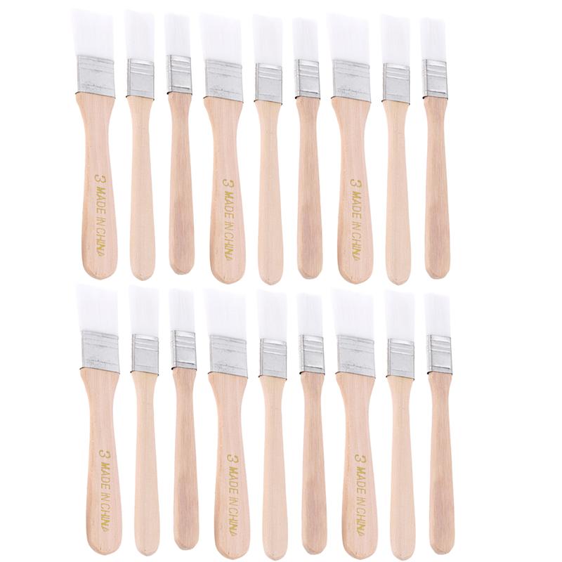 18 stuks nylon praktische absorberende duurzame chipborstels verfkwasten barbecueborstels voor schilders verf bijwerken: Default Title