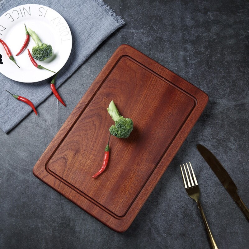 Accueil assiette à Steak plateau en bois planche à découper platine de prototypage assiette à viande cuite Restaurant occidental coupe plat de surlonge planche à Pizza