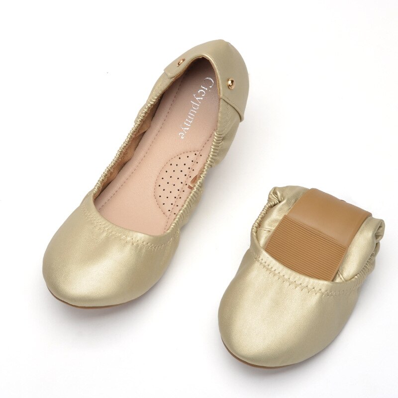 Chaussures simples à tête ronde pour femmes, plates et à rivets, en rouleau d'œuf, respirantes et décontractées, avec pédale, pour le printemps et l'été: CWA003 / 41