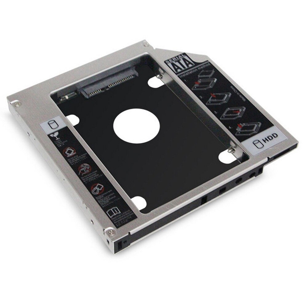 9.5mm Aluminum Alloy SATA3 Laptop CD-ROM Drive Hard Disk Bracket SSD Caddy Tray