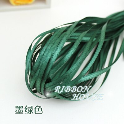 30 soorten Kleuren (20 meters/partij) 1/8 "(3mm) enkel Gezicht Satijnen Lint Singels Decoratie Kerst Accessoires DIY Linten: 9 Dark Green