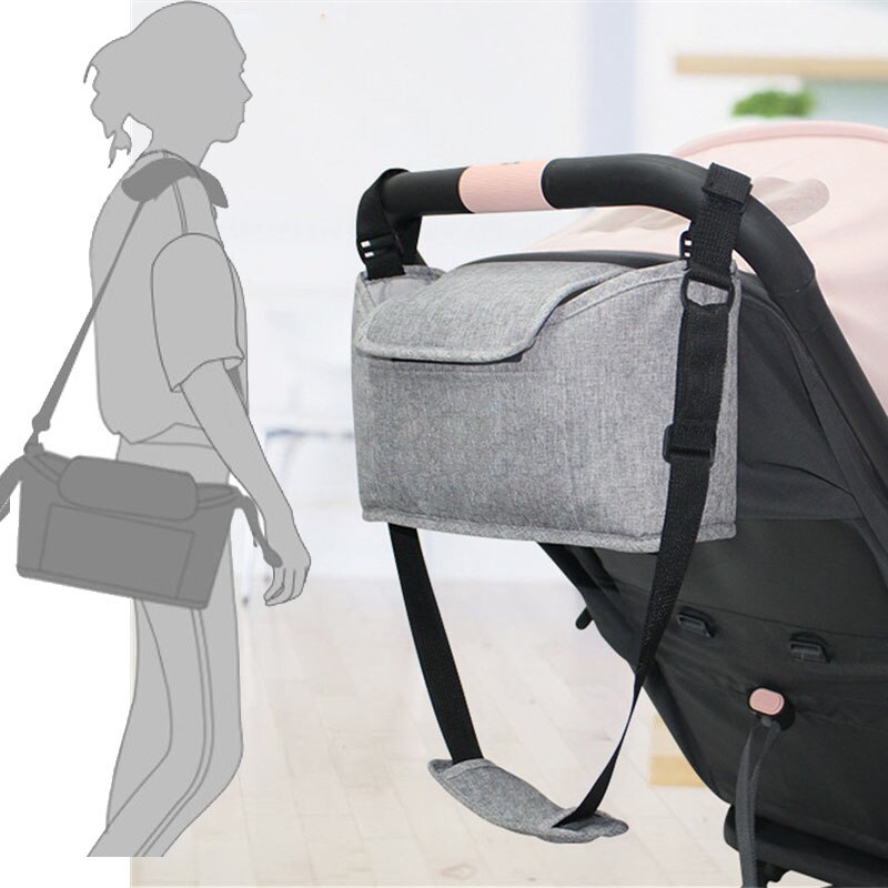 God klapvogn arrangør trolley taske stor kapacitet baby bil lomme klapvogn tilbehør hooking ble taske til klapvogn