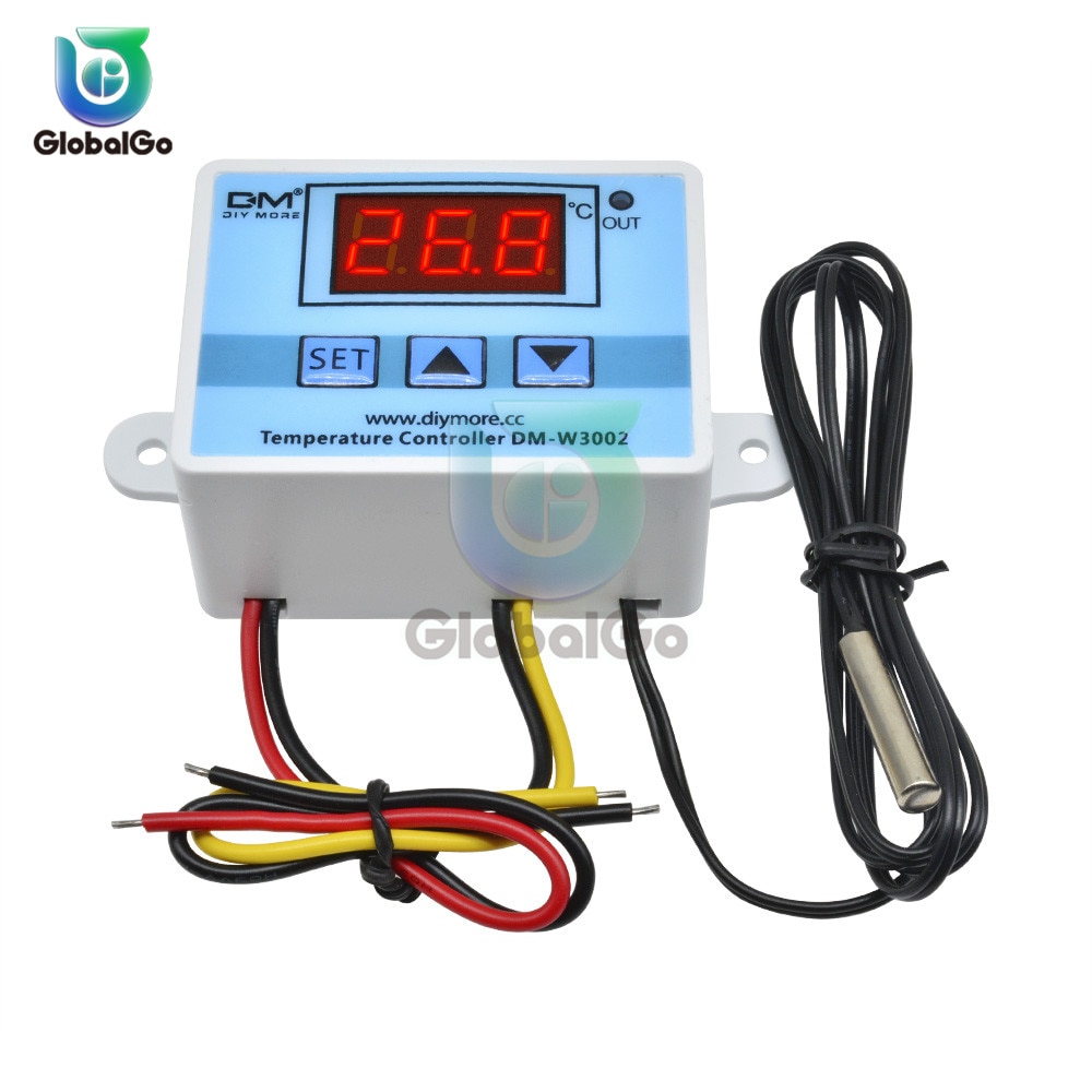 10 stuks/partij 12v 24v 220v w3002 digitale led temperatuurregelaar 10a thermostaatregelaar  w3002