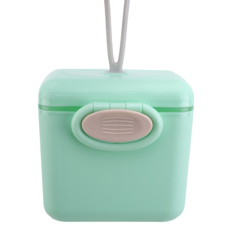 Baby Milk Powder Container With Spoon Portable Infant Formula Dispenser Food Storage Box With Scoop Airtight Baby Food Storage: Green