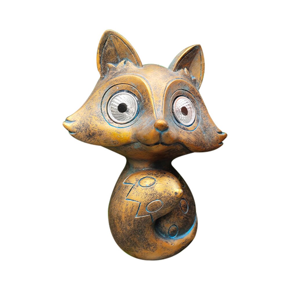 Solar Statue Garden Art Outdoor For Patio Lawn Cute Walkway Home Decorative Waterproof