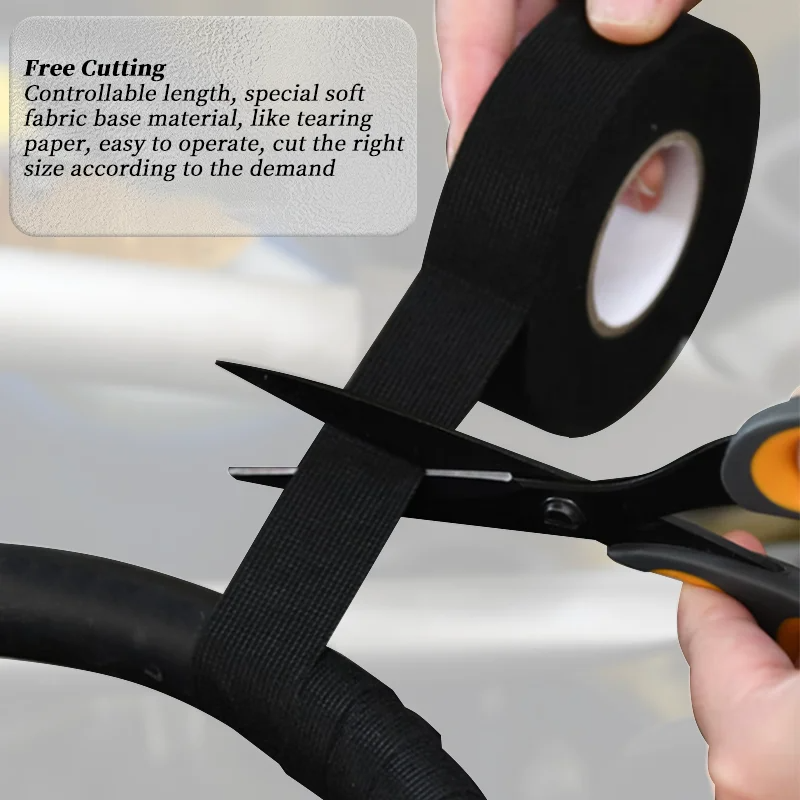 Elektrische Isolatietape Hittebestendige Harnas Tape 9/15/50MM Auto Kabelboom Kabelboom Bescherming Waterdichte Tape