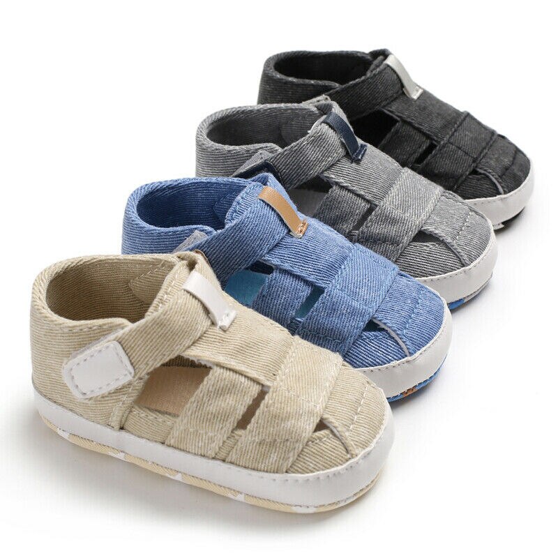 Mode Baby Sandalen Peuter Baby Holle Zachte Crib Zool Canvas Schoenen Meisjes Jongens Kids Zachte Crib Prewalker Sandalen Klompen