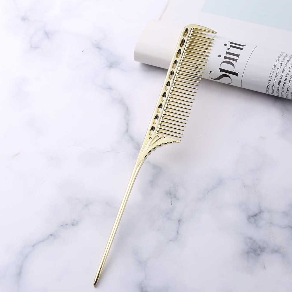 Cepillo de pelo de aluminio para peluquería , peines para cortar el pelo, peines para peluquero, herramientas de salón