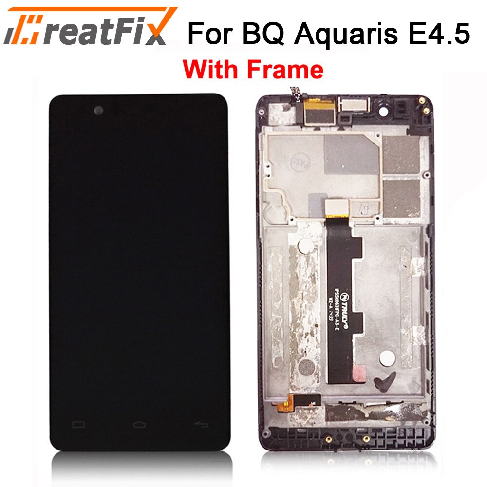 100% Tested LCD Screen For BQ Aquaris E4.5 LCD Display +Touch Screen Assembly LCD Digitizer With Frame+Free Tools
