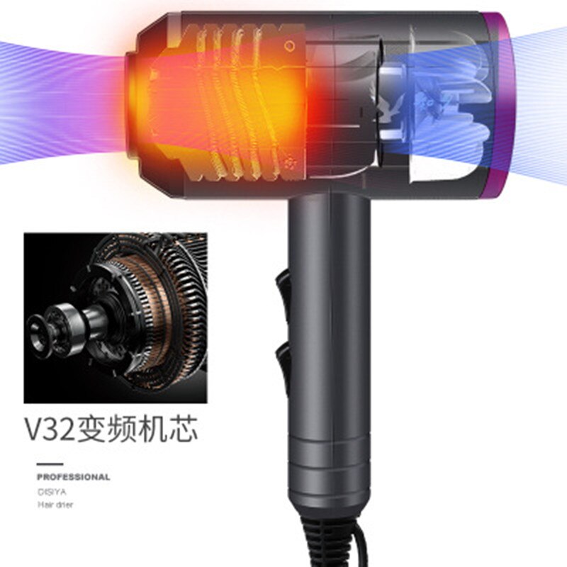 Hair Dryer Strong Wind Hair dryer Salon Dryer &amp;Cold Wind Negative Ionic Hammer Blower Dry Electric Hair dryer
