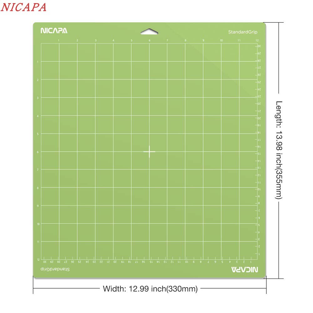 NICAPA Cricut Standard Grip Mat, 12"x12"
