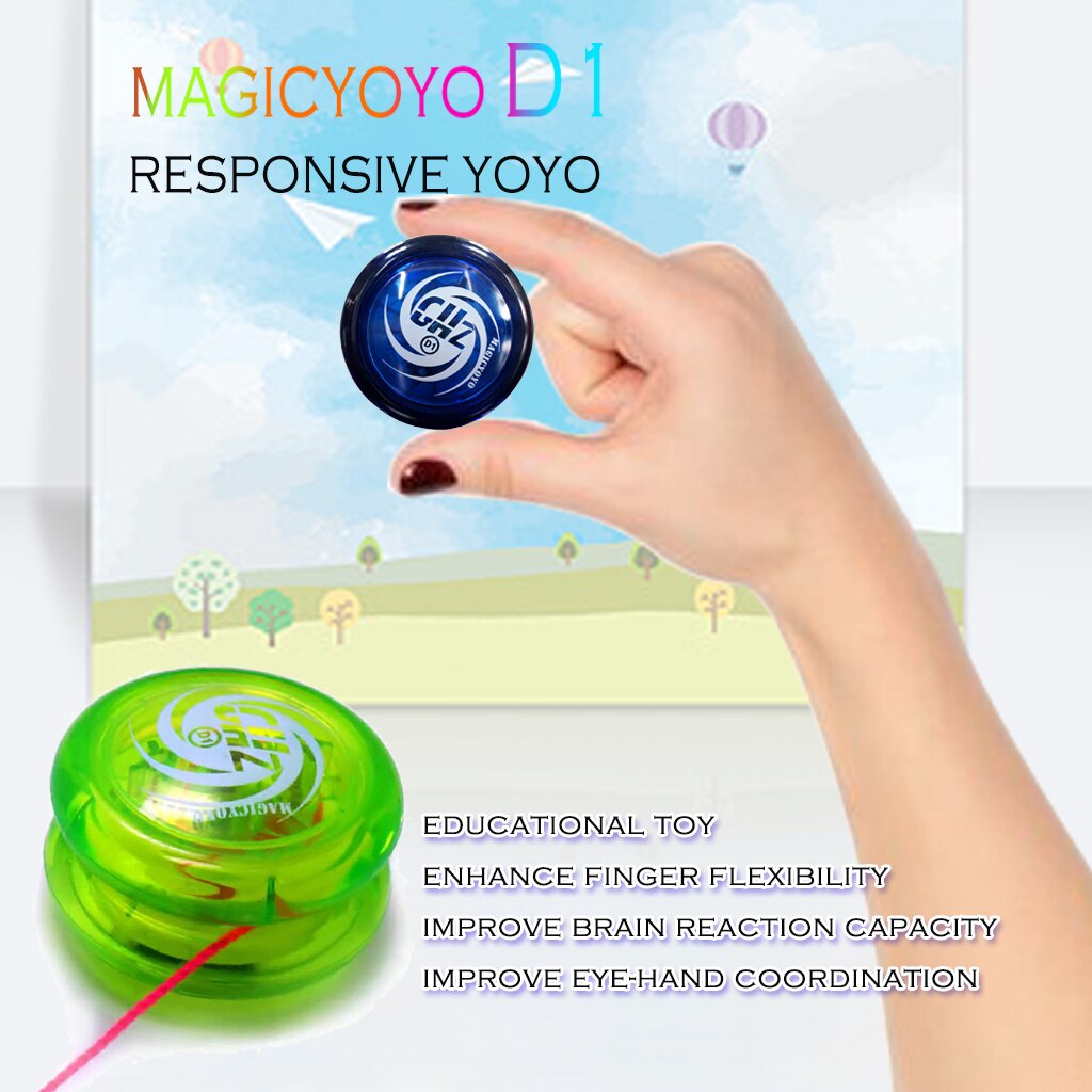 Ghost Hand Responsive Pro Ebene D1 Grundlegende 2A Kugellager Yoyo für Kinder Erwachsene String Trick Looping Play Indoor Outdoor spielen