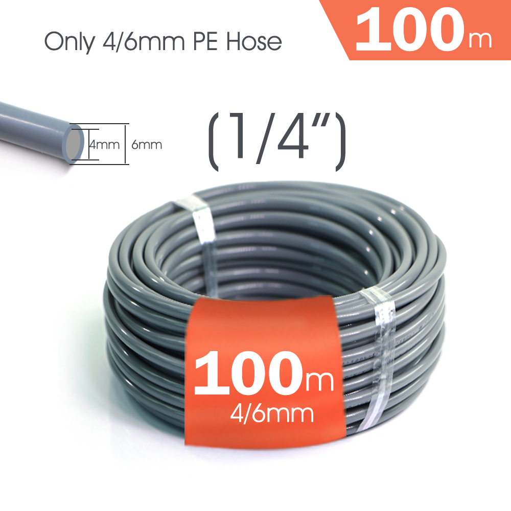 10-60M 13cm Sprinkler Garden Watering Kit 1/2" 1/4" PE Hose Drip Irrigation System 20/40/80/120Dropper Automatic Watering Plants: Pink