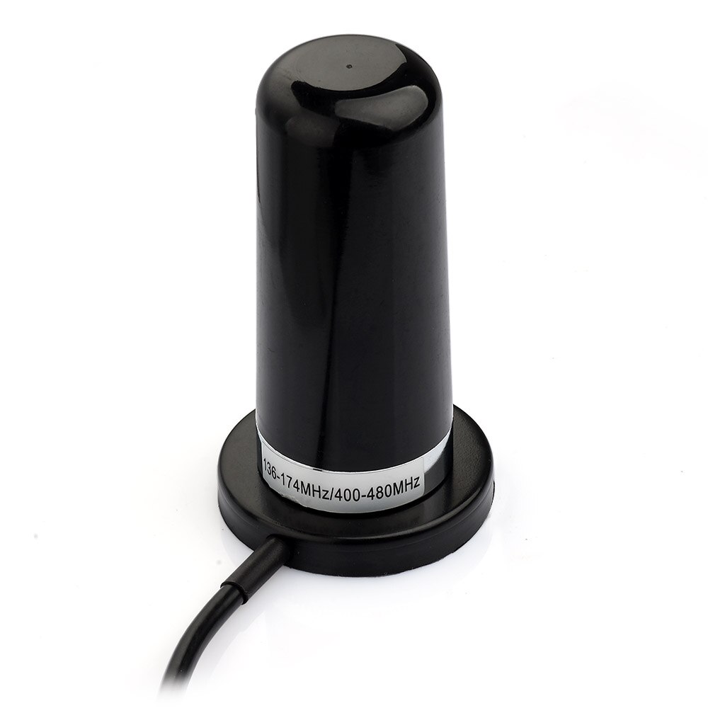 Superbat VHF/UHF Dual Band Intercom Vehicle Radio Antenna Magnet Mount NMO for Car Truck Amateur Radio Marine VHF Radio