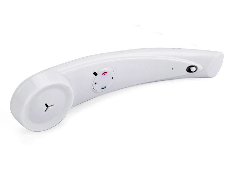 Drahtlose Bluetooth-Kopfhörer Mic Telefon Kopfhörer praktisch praktisch Empfänger für iphone 4 4 S 5 5 S 6 6 S 7 8 Plus: Weiß