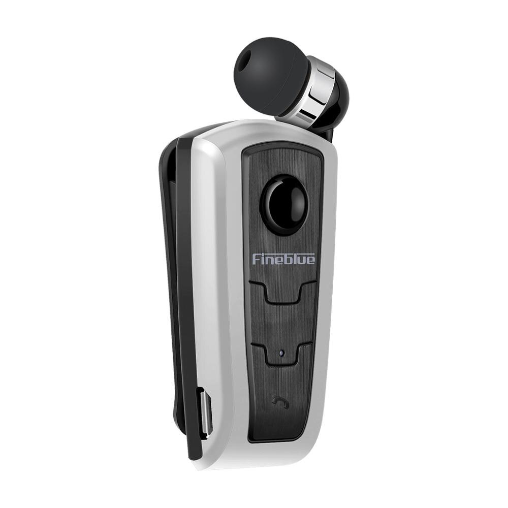 FineBlue F910 Mini Driver Wireless Auricolare Bluetooth Chiamate Ricordare di Vibrazione di Usura di Sport di Clip Corsa E Jogging Cuffie Auricolari: Silver NO BOX