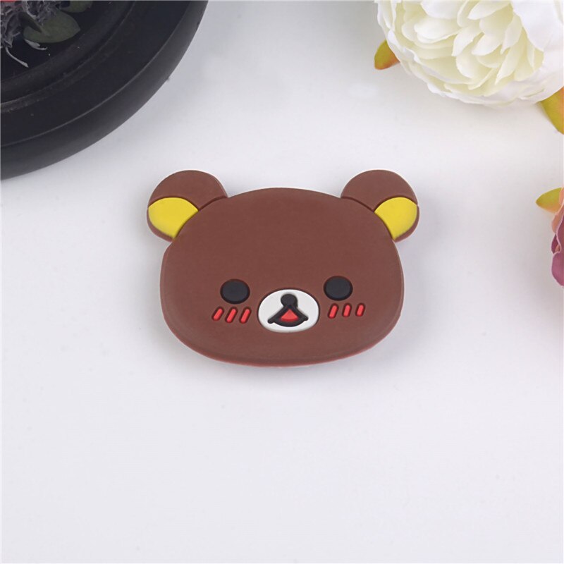 chat mignon dessin animé mobile anneau telephone portable porte carte accessoires telepsupport pour téléphone universel Coloré Téléphone Portable Accessoire Support Support Extensible Téléphones Poignée de Support: Rilakkuma