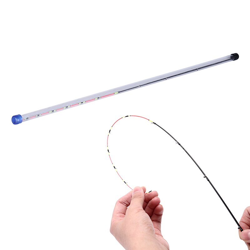 Lega di titanio Zattera di Punta del Bastone polo Gru Riparazione rimontare di Ricambio Attrezzatura Da Pesca 55 centimetri metà/pieno