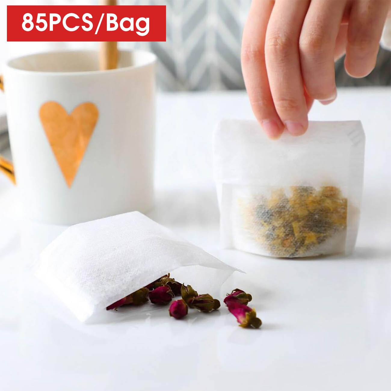 Sachet de thé filtre à épices jetable | 85 pièces, importé du japon, sachet filtre à thé vide, cuisson des aliments, sachet filtre à épices séparé