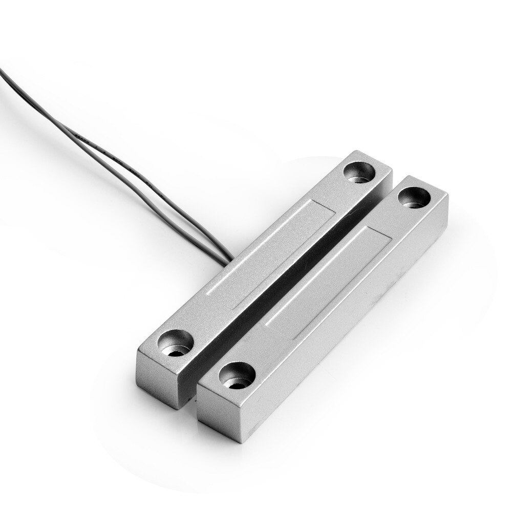For wired alarm system NC Normally Close Home Alarm System Surface Mounted Wired Metal Iron Gate Magnetic Contact Switch MC-58