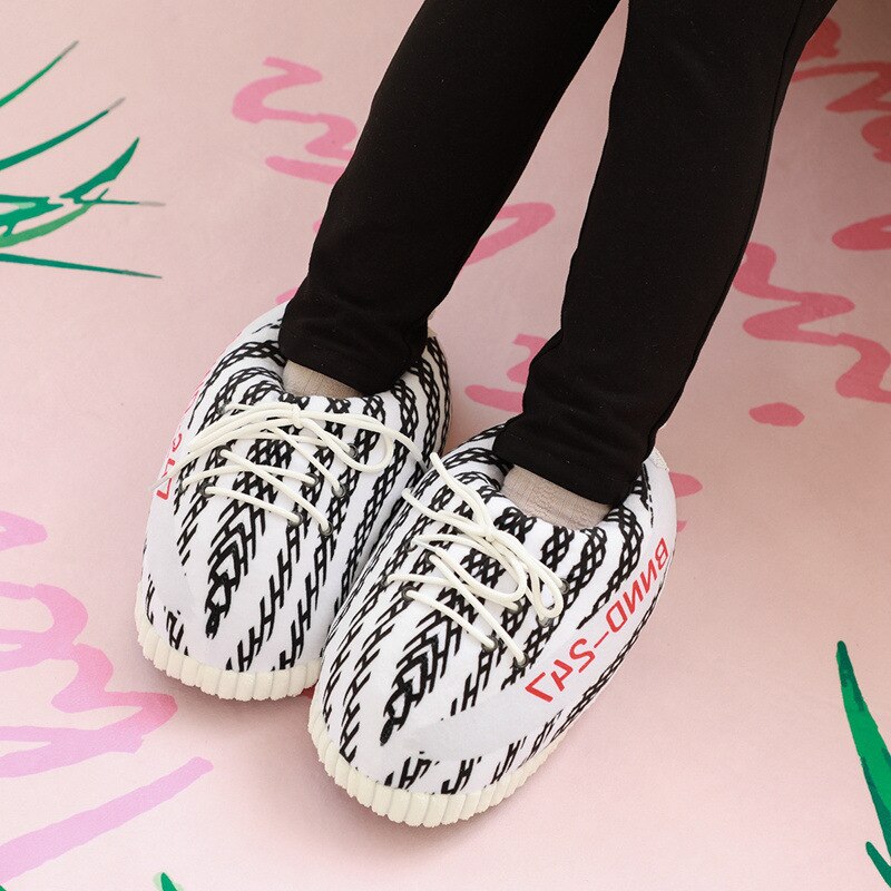 ENPLEI lndoor Slippers Man Thick Non-Slip Coconut Cotton Slippers Warm Home Slippers Bread Shoes Cut Fat Shoes size 36-44