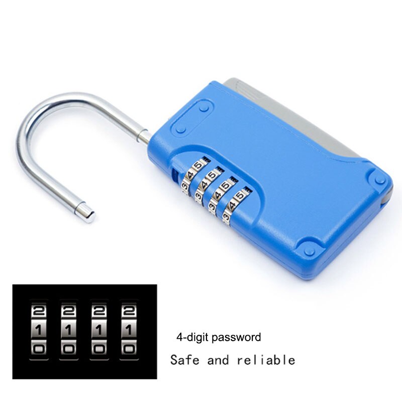 Mini Key Safe Box Hidden Organizer 4-Digital Password Lock House Villa Car Caravan Spare Keys Storage Box