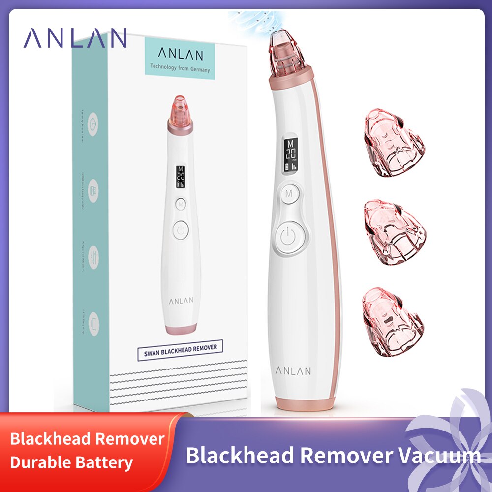 ANLAN Vacuum Blackhead Remover Skin Care Pore Acne Pimple Removal Blackhead Removal Device Vacuum Pore Cleaner For Face