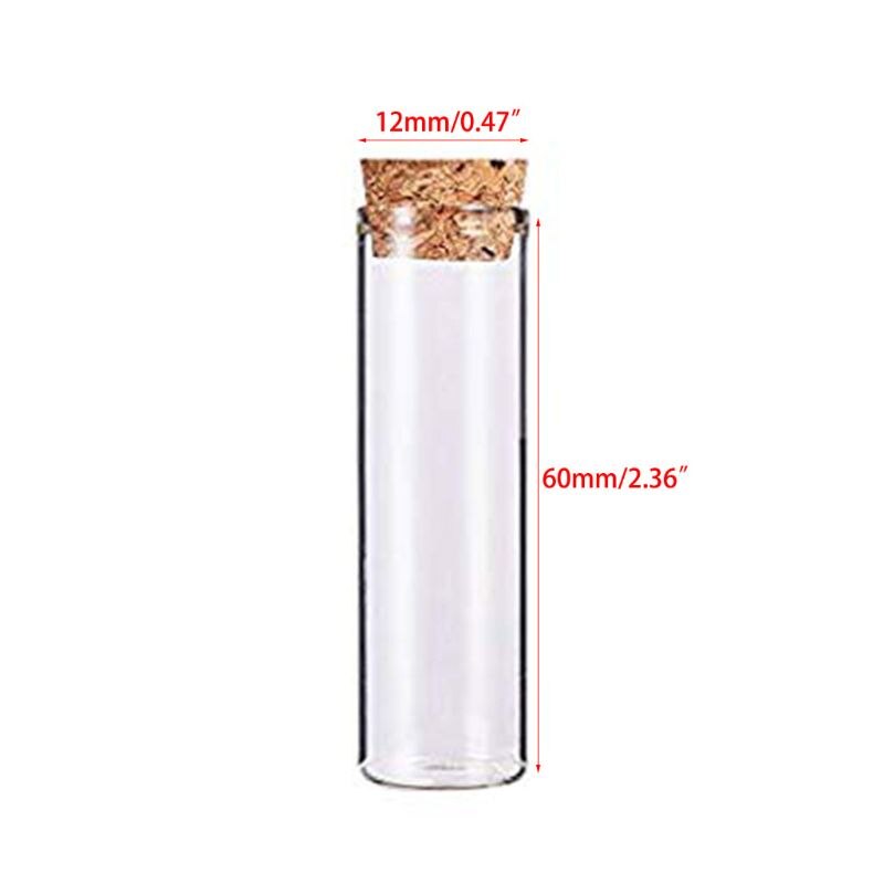 Plastic Test Tubes And Corks Transparent Test Tubes, For Laboratory Equipment And Storage Of Confectionery, Spices, Liquids M5TB