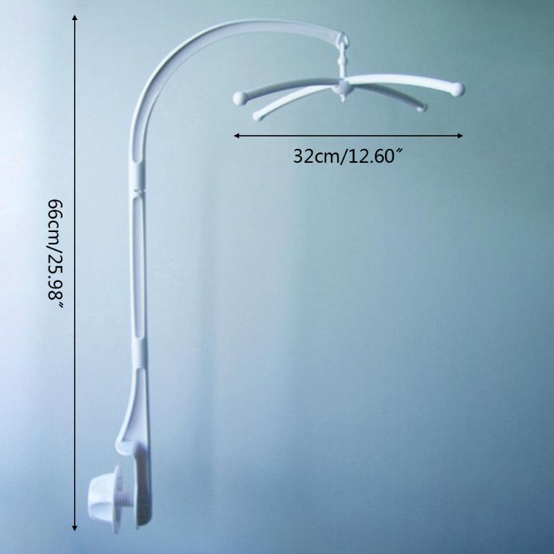 Baby Crib Mobile Hanging Bed Bell Holder Music Box Holder Decorative Arm Bracket Baby Bed Stent Set Nut Screw