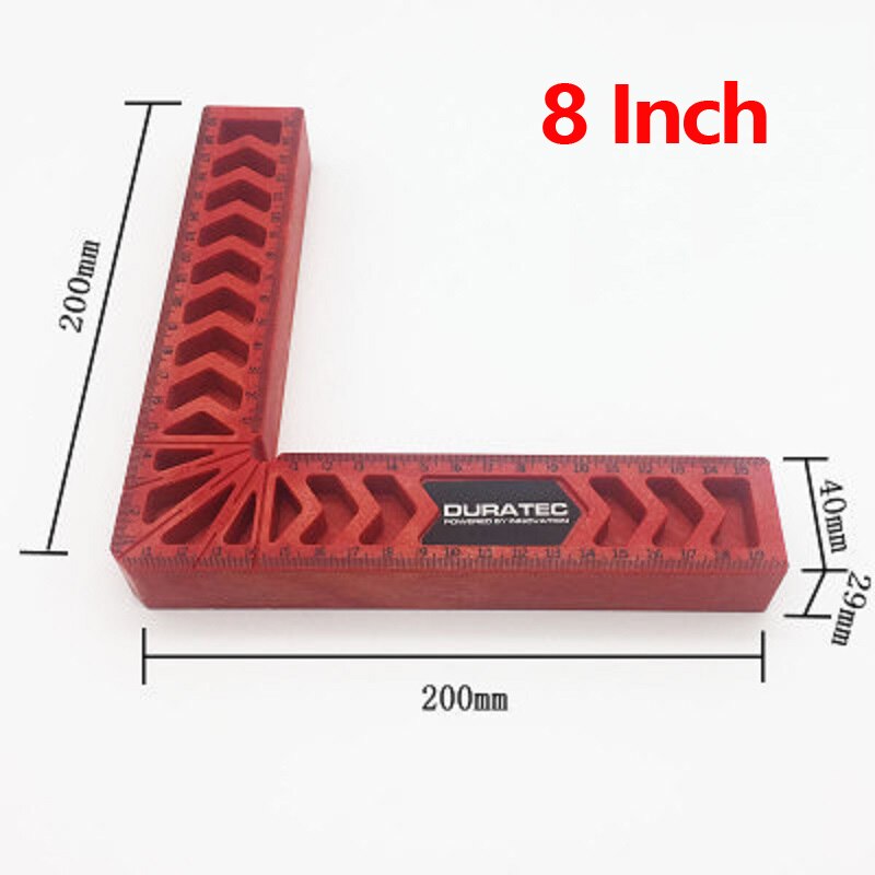 DURATEC 90 degree right angle clamp L-square holder ruler clamping squares woodworking tools 3" 4" 6" 8"