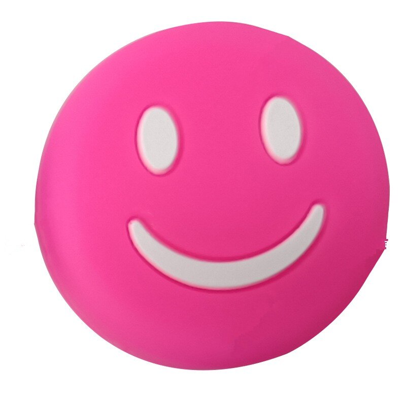 Smile Emoticon-amortiguador de vibración para raqueta de tenis, accesorio deportivo de silicona antivibración, para reducir la vibración: F