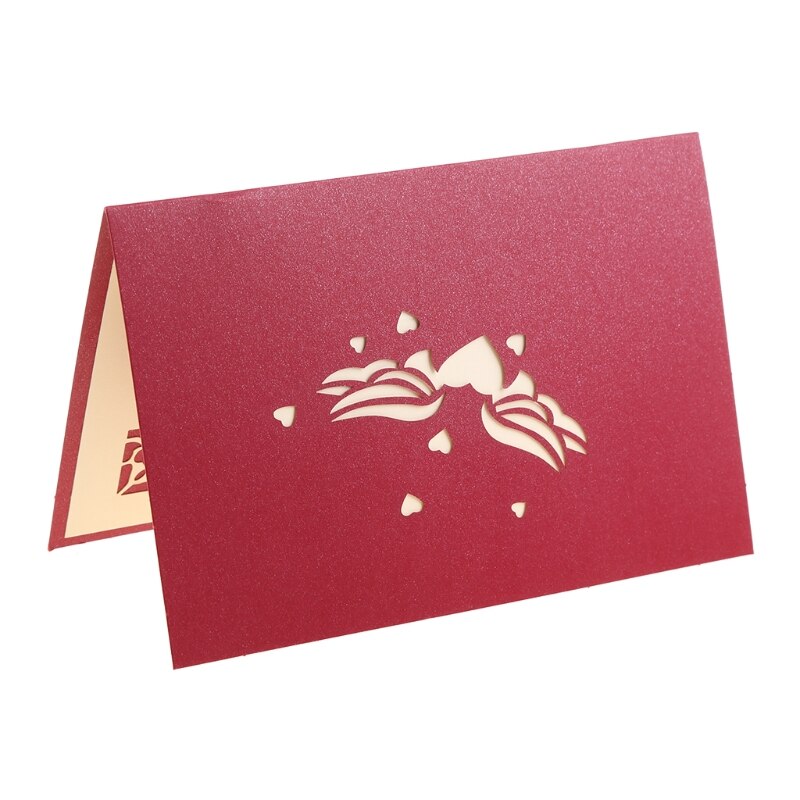30 Styles 3D Pop Up Card Heart to Heart Anniversary Valentine Birthday Christmas Express love Valentine's Day 3D Greeting Card