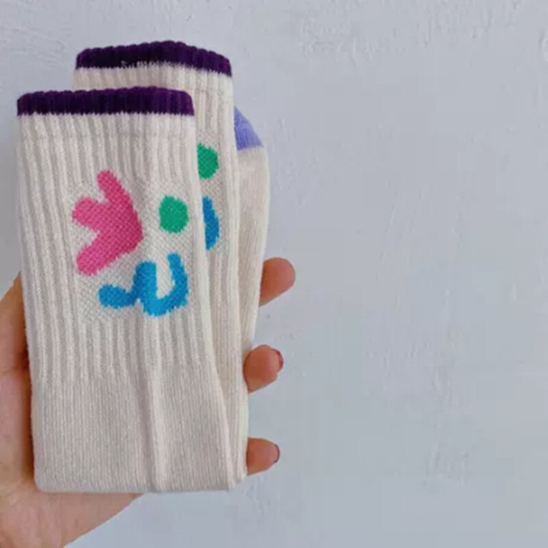 Koreanische freundlicher Socken Für Mädchen Frühling Und Sommer Ausdruck Serie Für Jungen Freie Größe freundlicher Gekämmte Baumwolle Socken: 01