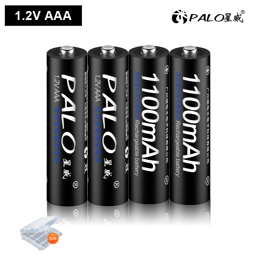 Palo 4-16Pcs 1100Mah Aaa Oplaadbare Batterij 1.2V Ni-Mh Aaa Batterij Oplaadbare 3A Batterijen Batterij Oplaadbare aaa Batterij