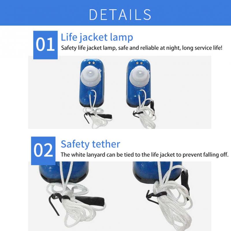 Reddingsvest Licht Led Automatische Lamp Met Lithium Batterij Zwemvest Veiligheid Licht Zwemmen Reddingsvest Accessoires Handig