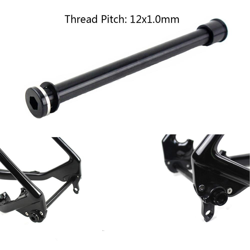 Disponible rueda trasera de bicicleta, pinchos de eje pasante de 12x142mm de longitud, Paso de rosca de 168mm, eje pasante para bicicleta de montaña o carretera hecho a medida