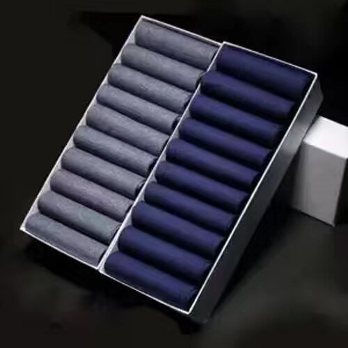 20Pairs/Mannen Zijden Sokken Business Casual Mannen Lange Sokken Zomer Dunne Transparante Ultra-dunne Mannen Sokken: 10Gray 10Navy