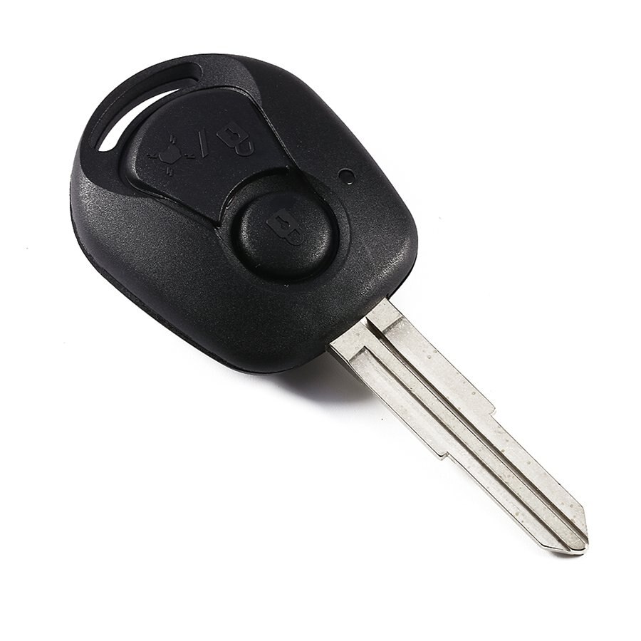 Coque de clé à distance de voiture adaptée pour SSANGYONG pour Actyon pour Kyron pour Rexton coque de couverture Fob 2 boutons de remplacement coque de clé
