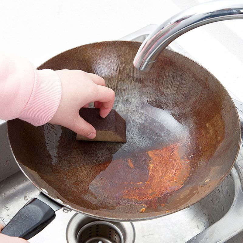 Borrador de esponja mágico para eliminar el óxido Limpieza de algodón esmeril esponja de melamina suministros de cocina descalcificación limpiar GHMY