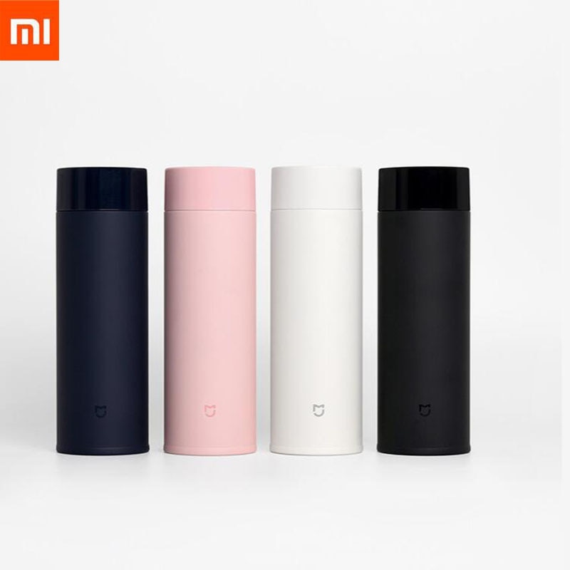 Original xiaomi mijia 350ml garrafa térmica de aço inoxidável copo garrafa de vácuo 6 horas garrafa de água garrafa térmica inteligente garrafa isolada
