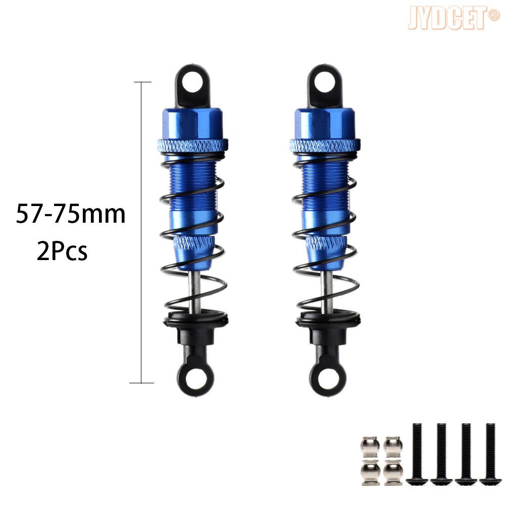 Amortisseur d'huile en alliage d'aluminium 75MM 80MM 90MM, pour voitures RC 1/10 adultes Tamiya CC01 Axial SCX10 D90: Rouge