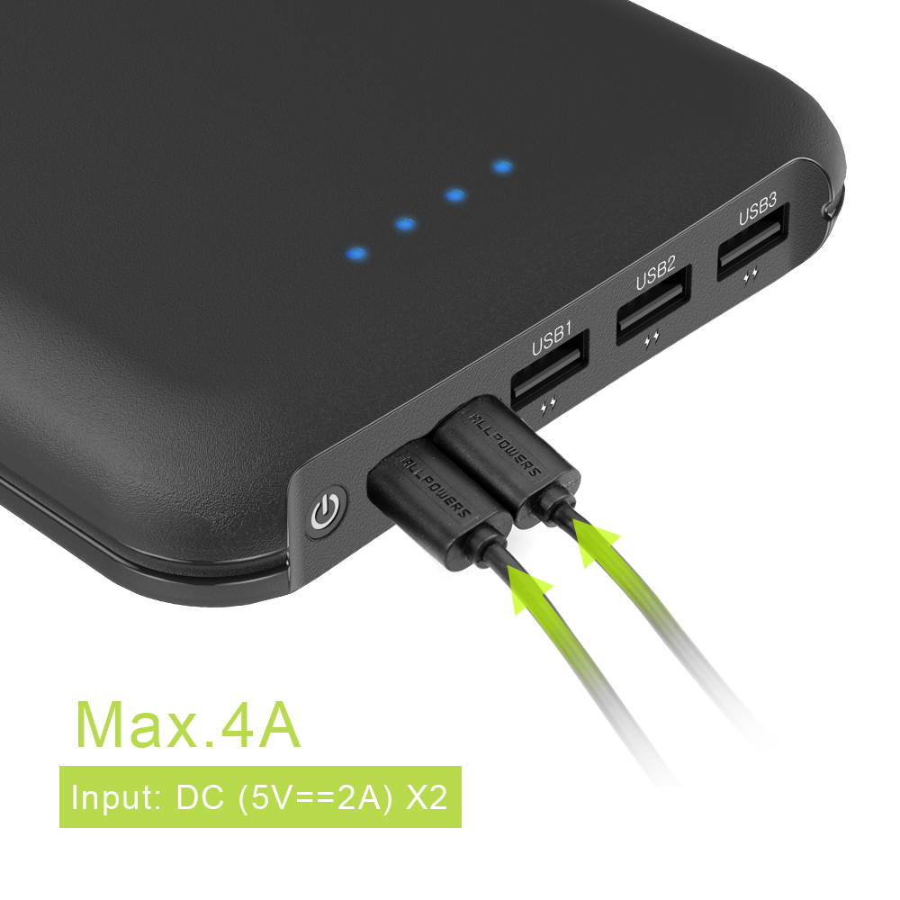 Allpowers Power Bank 30000 Mah Draagbare Telefoon Externe Batterij Pack Met 3 Output 2 Input Quick Opladen Voor Mobiele Telefoon iphone