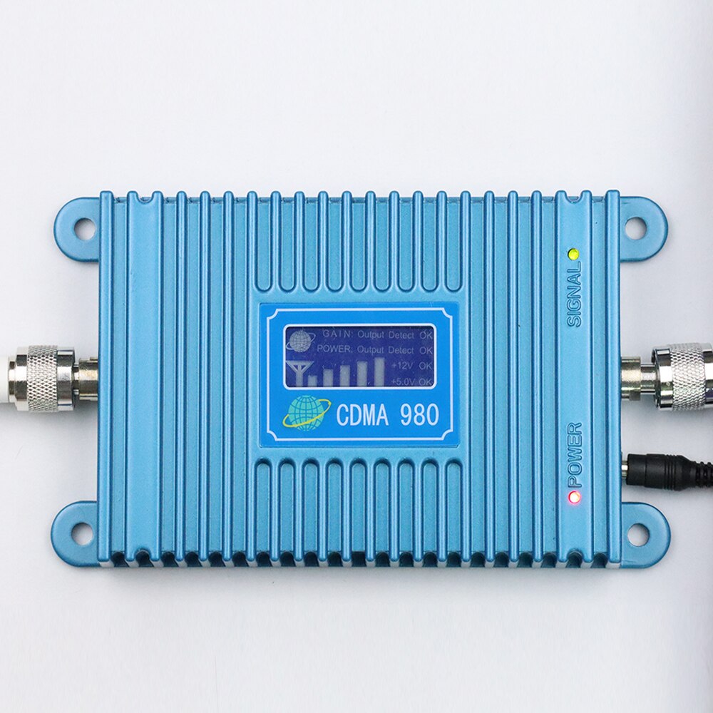 ZQTMAX 2G 4G Mobile Signal Amplifier CDMA 850 Signal Booster Power 65dB Gain Band 5 Repeater 850mhz LCD Display