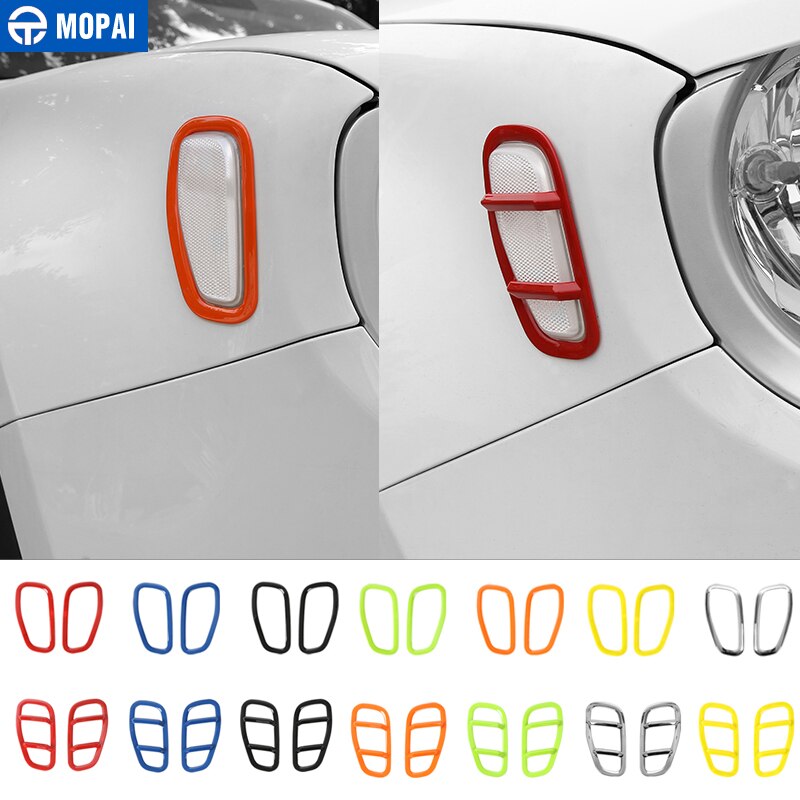 Mopai Abs Auto Voorkant Spatbord Licht Lamp Decoratie Afdekprofiel Stickers Accessoires Voor Jeep Renegade Auto styling