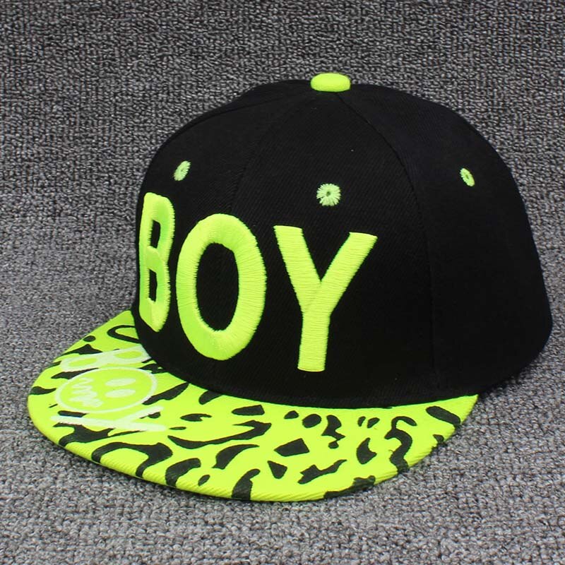 ALTOBEFUN-Gorra Snapback para niño de 3 a 8 años, gorra de béisbol ajustable, Hip Hop, CC904: Negro