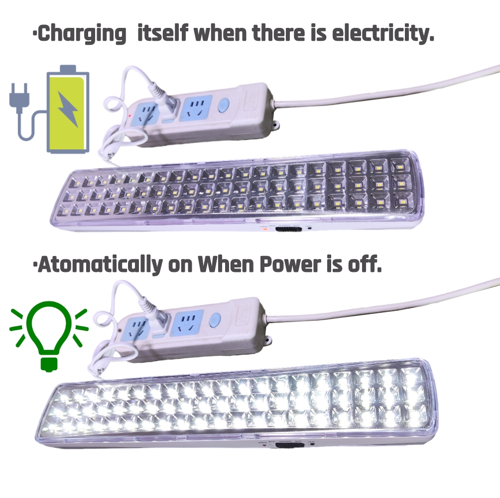 Power outage led emergency light, portable, wall-mountable, rechargeable, automatic lantern, work light, battery-powered light bulb for home use